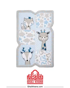 فرش فانتزی کودک زرباف طرح هپی زو