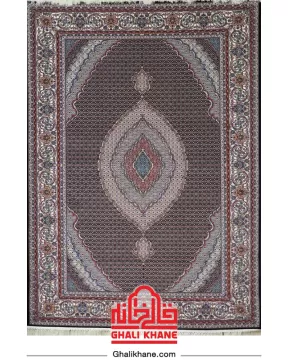 فرش هیوا 700 شانه طرح ریز ماهی سرمه ای