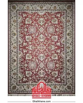 فرش تندیس کاشان 700 شانه طرح سلطان آباد کد 554