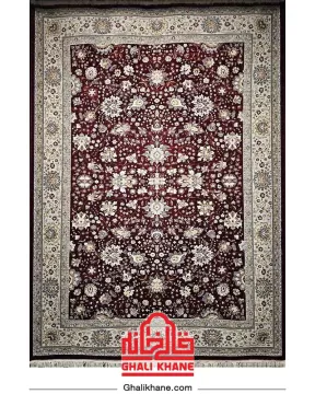 فرش تندیس کاشان 700 شانه طرح سلطان آباد کد 450