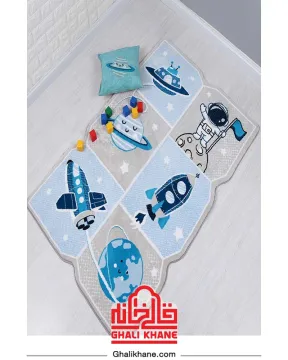 فرش فانتزی کودک زرباف طرح  ژوپیتر