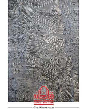 فرش ماشینی طرح پالادیوم کد G-1341 زمینه طوسی