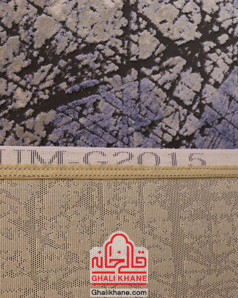 فرش ماشینی طرح پالادیوم کد G-2015 زمینه طوسی