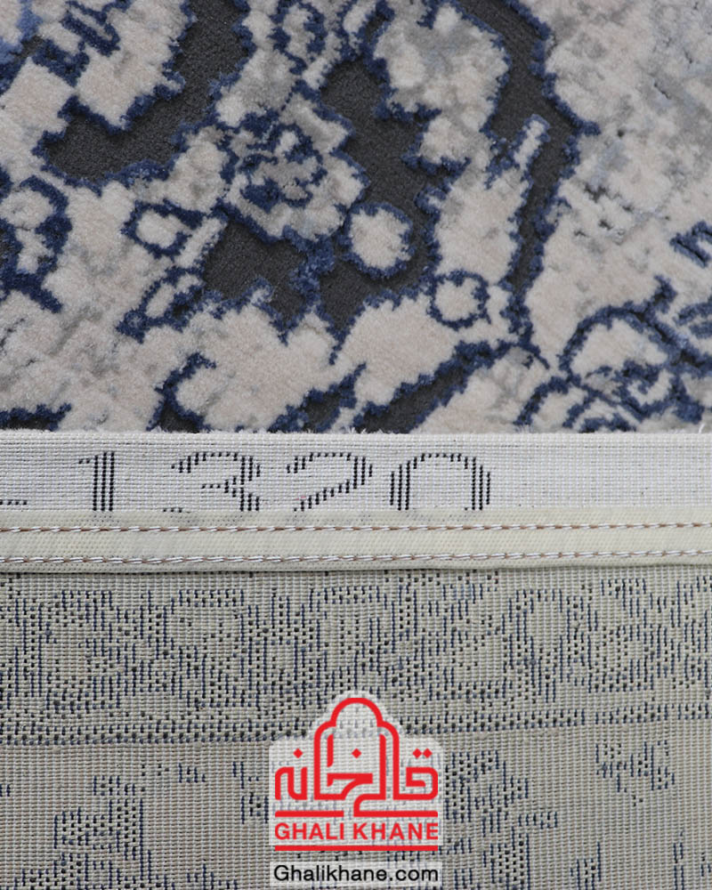 فرش ماشینی طرح کالرفول کد 1320 زمینه طوسی