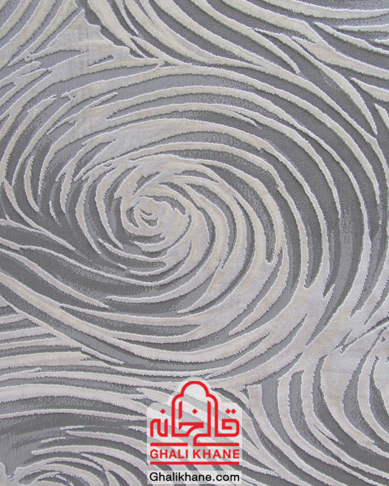 فرش ماشینی طرح پالادیوم کد G-0022 زمینه طوسی