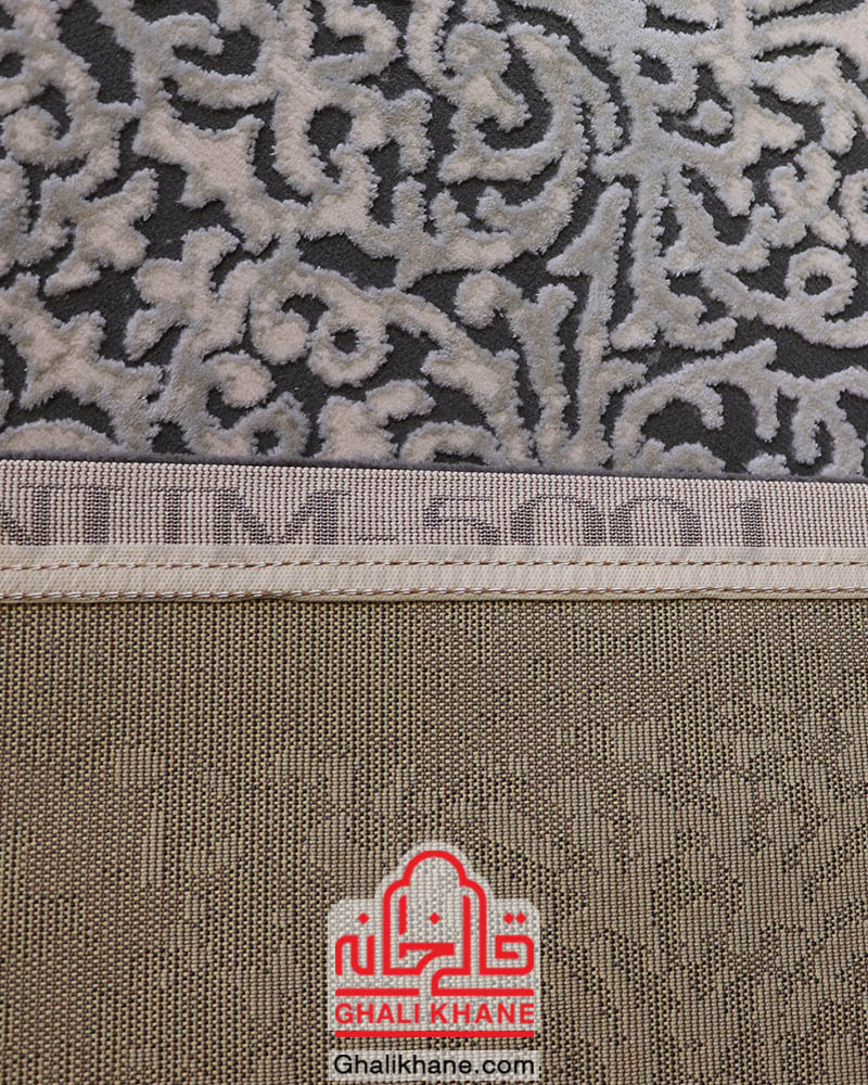 فرش ماشینی طرح پلاتینیوم کد 5001 زمینه طوسی