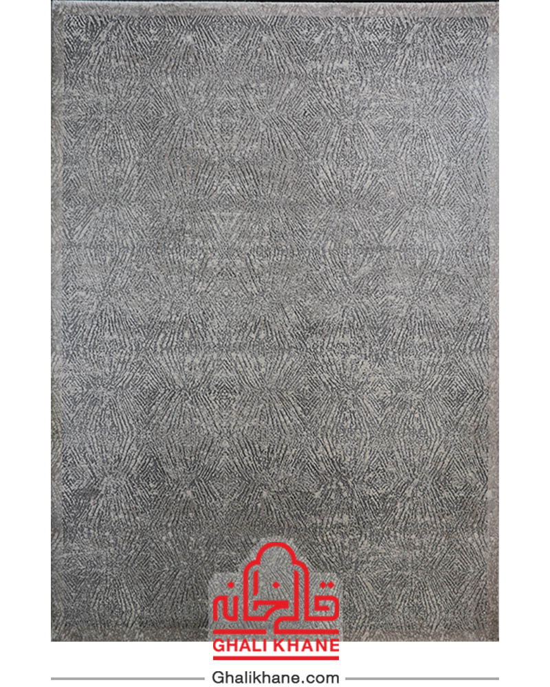 فرش ماشینی طرح پلاتینیوم کد 5014 زمینه طوسی