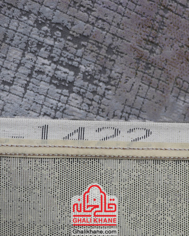 فرش ماشینی طرح کالرفول کد 1422 زمینه طوسی