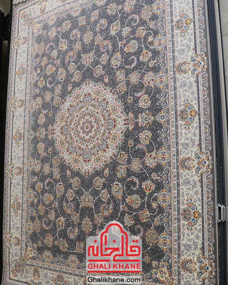 فرش ماشینی تهران 1200 شانه طرح محتشم درباری فیلی
