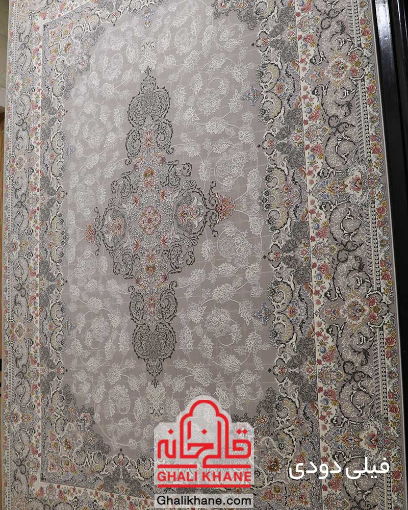 فرش ماشینی تهران 1200 شانه طرح روشنا فیلی دودی